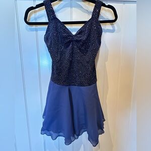 BALERA Size Large Child Blue Dance Dress with Sparkly Bodice